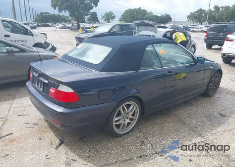 2004 BMW 330Ci из США, поврежденный, VIN WBABW53414PL43901